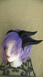 Deanerys Dragon inspired 3d printed Double set horns on headband DIY costume addition dragon ears four horned beast set lizzard horns - Mud And Majesty