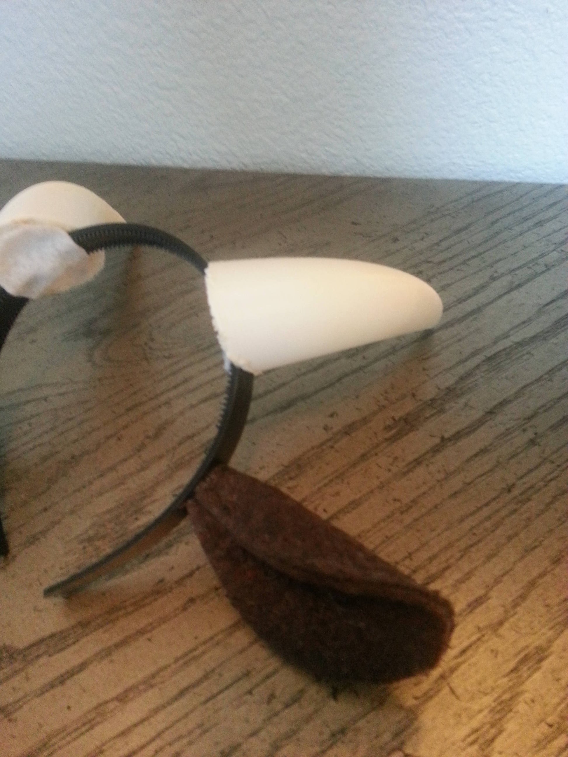 Goat fantasy 3d printed horns with ears option on headband theatre prop stag prop - Mud And Majesty