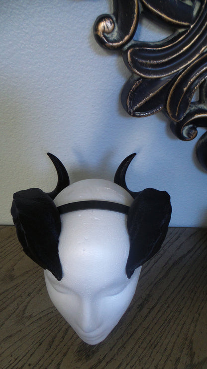 Fantasy Snake Dragon 3d printed horns on headband DIY costume addition dragon comicon fantasy  lizzard horns - Mud And Majesty