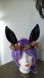 Horse ears-Jackalope ears- Donkey ears-chihuahua ears 3d printed  ears on headband DIY costume black animal ears-cosplay fantasy ears - Mud And Majesty