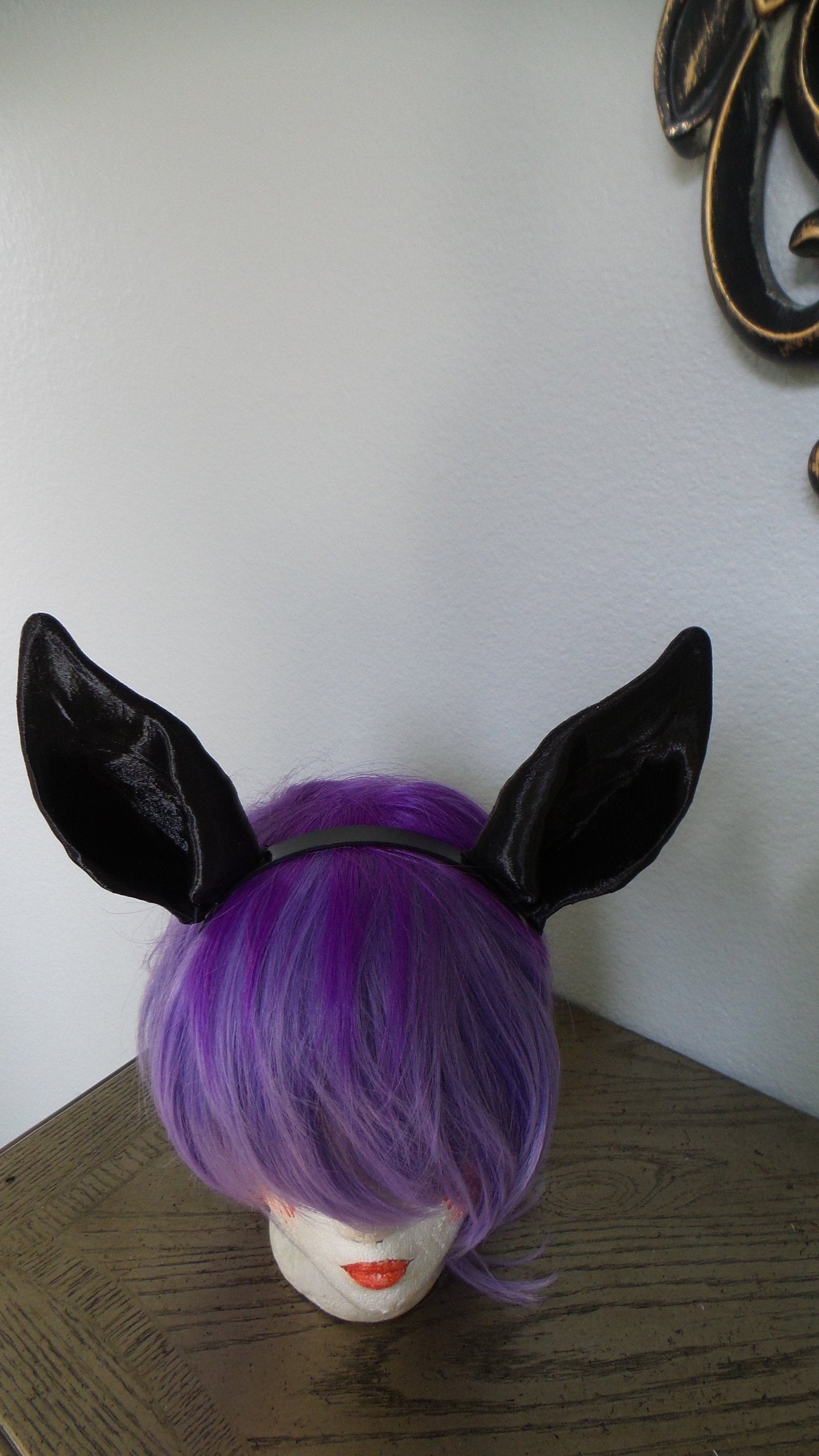 Horse ears-Jackalope ears- Donkey ears-chihuahua ears 3d printed  ears on headband DIY costume black animal ears-cosplay fantasy ears - Mud And Majesty