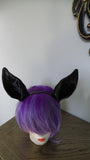 Horse ears-Jackalope ears- Donkey ears-chihuahua ears 3d printed  ears on headband DIY costume black animal ears-cosplay fantasy ears - Mud And Majesty