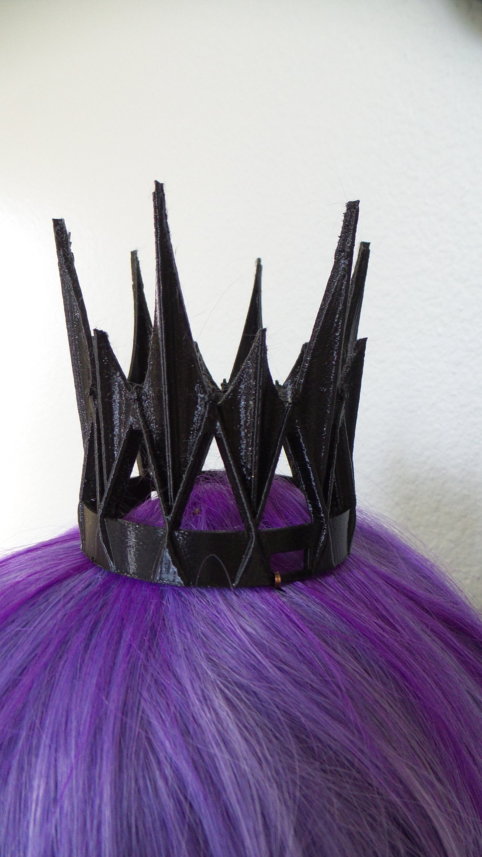 Dark queen mini crown bun-thing Ravenna Inspired Adult queen crown 3d printed charecter bonding crown - Mud And Majesty