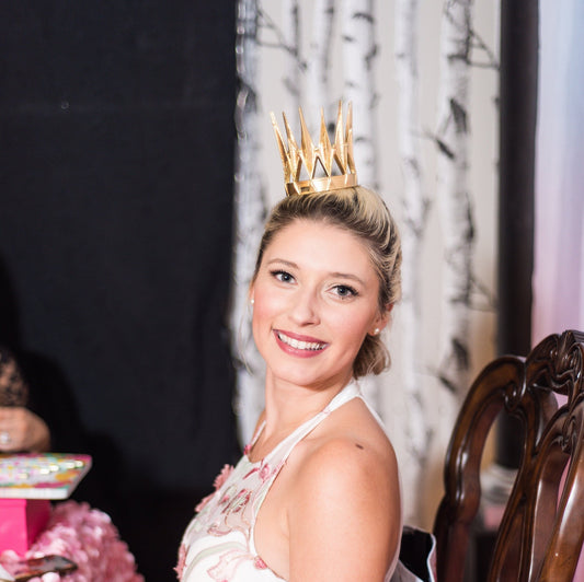 Dark queen mini crown bun-thing Ravenna Inspired Adult queen crown 3d printed charecter bonding crown - Mud And Majesty
