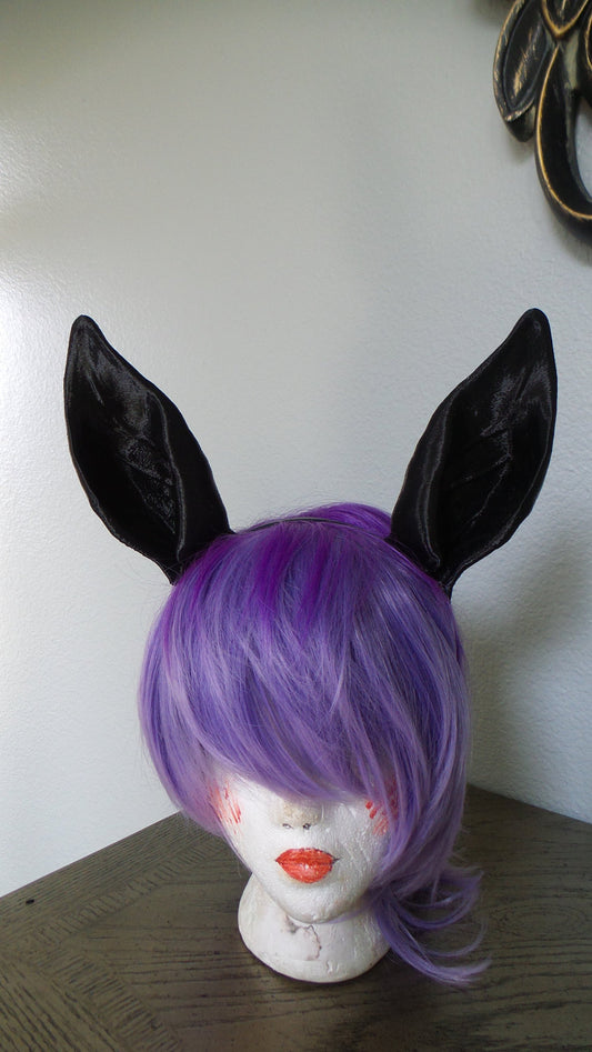 Horse ears-Jackalope ears- Donkey ears-chihuahua ears 3d printed  ears on headband DIY costume black animal ears-cosplay fantasy ears - Mud And Majesty