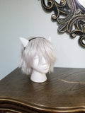 Dragon inspired 3d printed lightweight set horns on headband DIY costume addition dragon ears horned beast set lizzard horns paintable set - Mud And Majesty