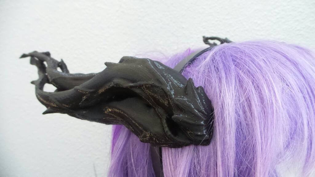 NEW ARRIVAL! Whimsical Dragon Antlers Horns 3D Printed Forest Dragon horns (Ultra Light Weight Plastic) twisted vine fairy horns comic-con - Mud And Majesty