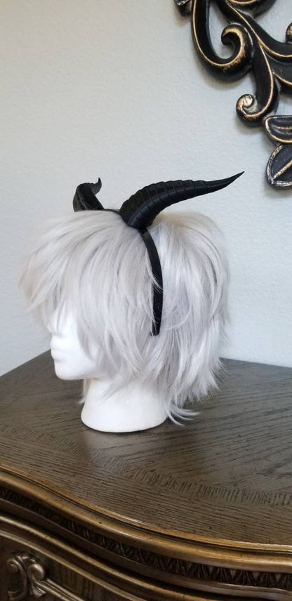 Fantasy Dragon Snake Dragon 3d printed horns on headband DIY costume addition dragon comicon fantasy  lizzard horns - Mud And Majesty