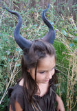 BEST SELLING! Classic Young Maleficent Inspired Horns  3D Printed  choose your color comic-con - Mud And Majesty