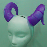 Black Large Ox, Ram Fantasy Cosplay Horns Horned Headband Viking headdress elf horns comic-con - Mud And Majesty