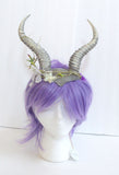 Elvish crown elven horned crown elvish horns Gazelle horns gazelle headband larp comic-con - Mud And Majesty