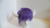 Goat fantasy 3d printed horns multi mounting and color options horns on headband black white gray - Mud And Majesty
