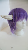 Goat fantasy 3d printed horns multi mounting and color options horns on headband black white gray - Mud And Majesty