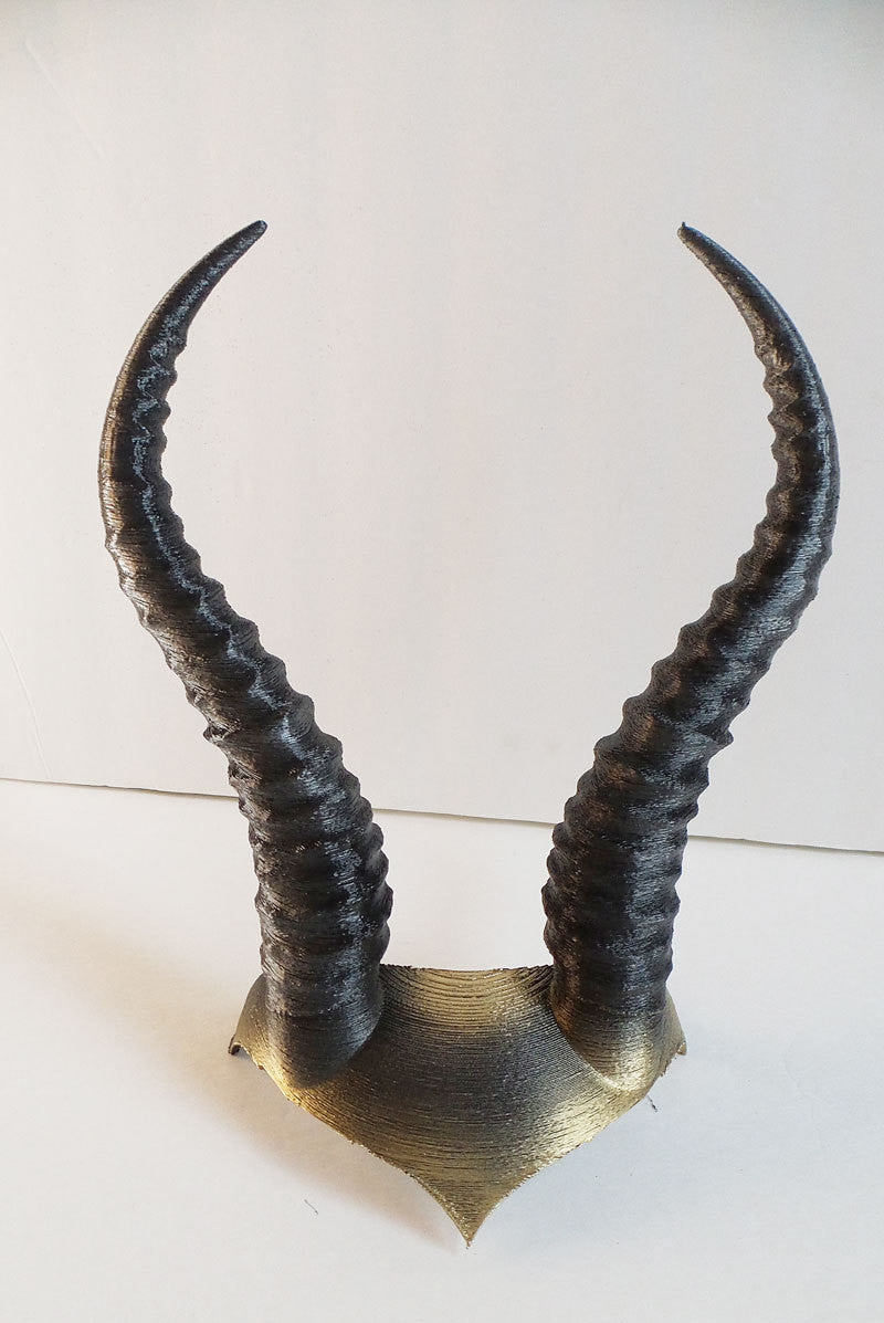 DIY Gazelle horned crown Elvish Larp headdress Helment horns 3D print - Mud And Majesty