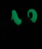 Glow in the Dark Ox Ram Fantasy Cosplay Horns Horned Headband blue or green glow - Mud And Majesty