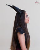 BEST SELLING!Adult 12" Classic Young Maleficent Inspired Horns  3D Printed  choose your color comic-con - Mud And Majesty