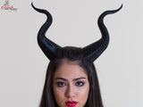 BEST SELLING!Adult 12" Classic Young Maleficent Inspired Horns  3D Printed  choose your color comic-con - Mud And Majesty