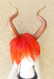 Huge Matador Bull horns 3D printed from PLA(light weight plastic) Coppe-Gold ombre - Mud And Majesty