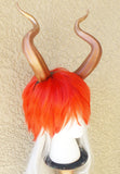 Huge Matador Bull horns 3D printed from PLA(light weight plastic) Coppe-Gold ombre - Mud And Majesty