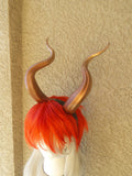 Huge Matador Bull horns 3D printed from PLA(light weight plastic) Coppe-Gold ombre - Mud And Majesty