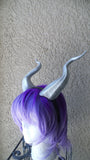 BEST SELLING! silver Classic Young Maleficent Inspired Horns  3D Printed  choose your color comic-con - Mud And Majesty
