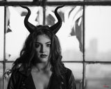 BEST SELLING!Adult 12" Classic Young Maleficent Inspired Horns  3D Printed  choose your color comic-con - Mud And Majesty